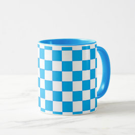 Gemusterter keramischer Mug mit rosa und weißen Fl Tasse