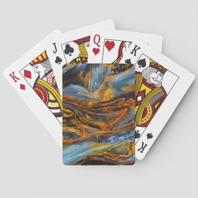Gemusterter Pietersit Spielkarten (Rückseite)