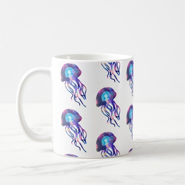 Gemusterter Quallen-Modus Kaffeetasse (Links)
