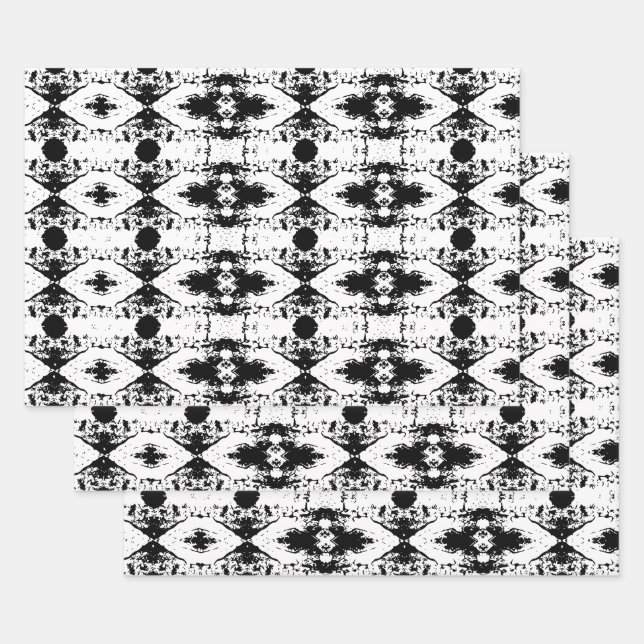 Gemusterter Thumbprint Cookie Tree Bark Geschenkpapier Set (Set)