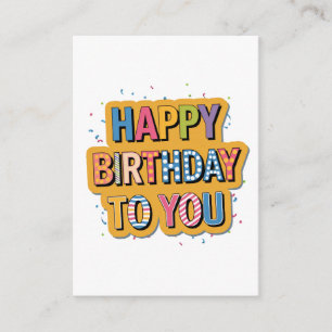 Gemustertes Alles Gute zum Geburtstag Begleitkarte