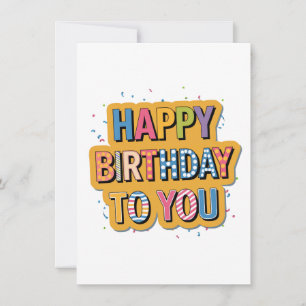 Gemustertes Alles Gute zum Geburtstag Einladung