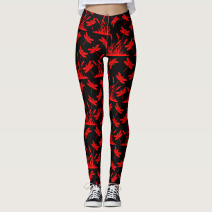 Gemustertes Dekor der Libellen Leggings