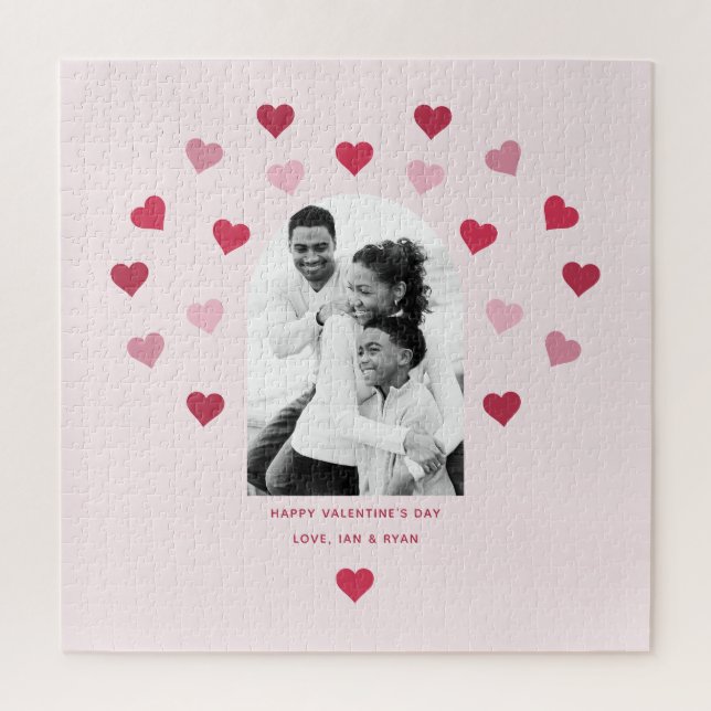 Gemustertes Foto Valentine Puzzle (Vertikal)