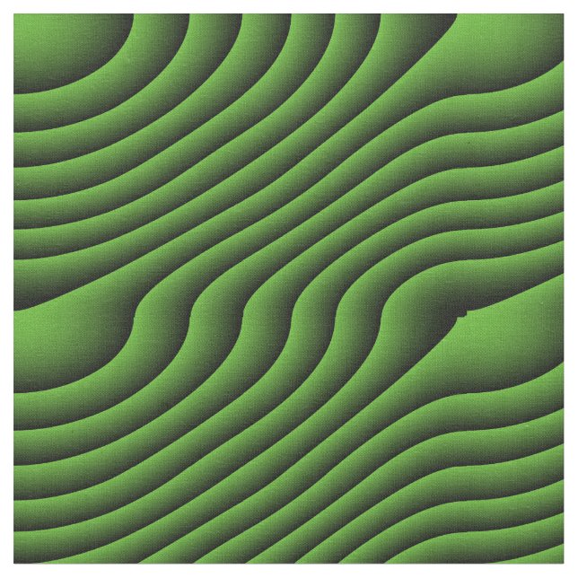 Gemustertes Gewebe für die Hypnotik grüner Wavy Li Stoff (Nahaufnahme)