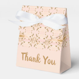 Gemustertes Gold und weich rosa Geschenkschachtel