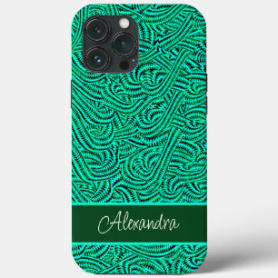 Gemustertes Grün Case-Mate iPhone Hülle