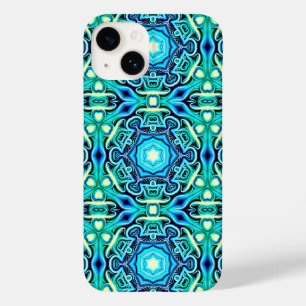 Gemustertes iPhone/iPad-Gehäuse blau und grün Case-Mate iPhone 14 Hülle