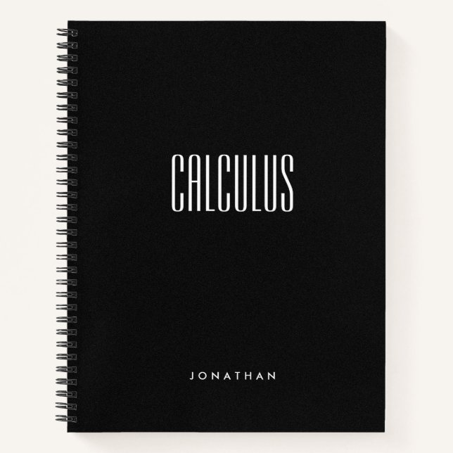 Gemustertes klassisches schwarzes Thema Notizbuch (Vorderseite)