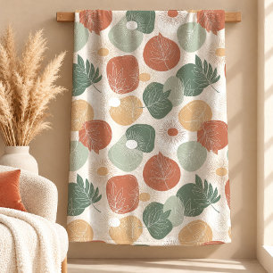 Gemustertes Kupfer-Boho-Formen-Decke-Geschenk Fleecedecke