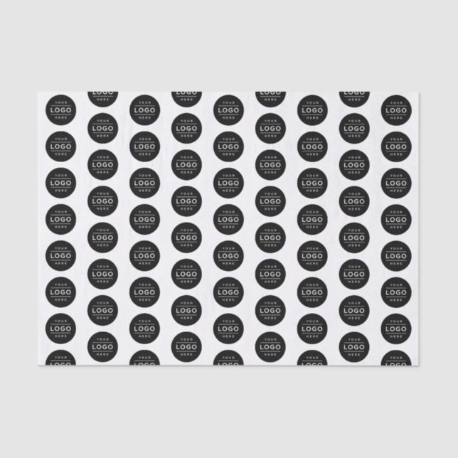 Gemustertes Logo-Branding für das benutzerdefinier Seidenpapier (Vorderseite)