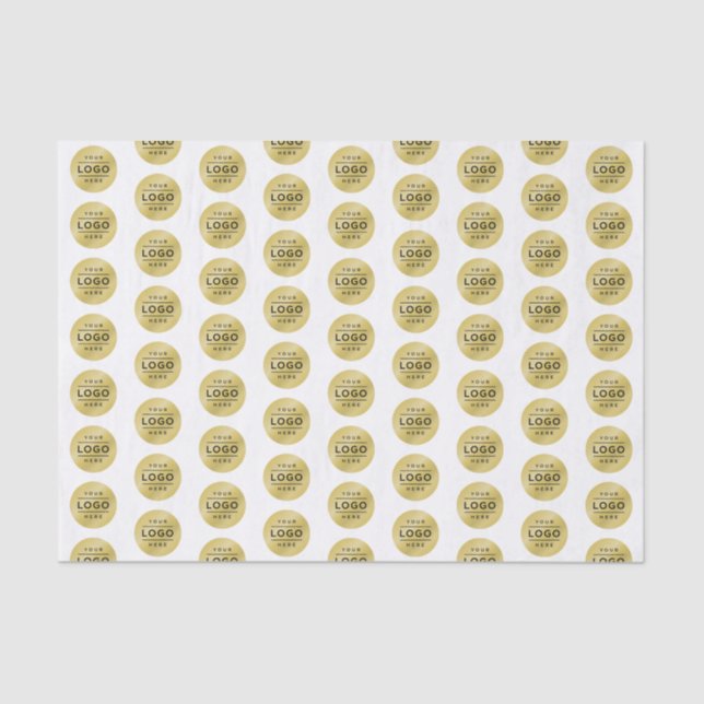 Gemustertes Logo-Branding für das benutzerdefinier Seidenpapier (Vorderseite)