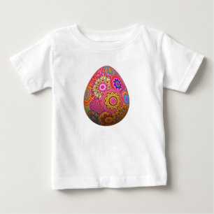 Gemustertes Osterei Baby T-shirt