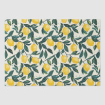 Gemustertes SpiralNotebook aus hellgelber Lemon