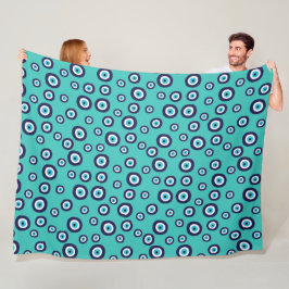 Gemustertes türkisches Schutzschild des Bösen Fleecedecke