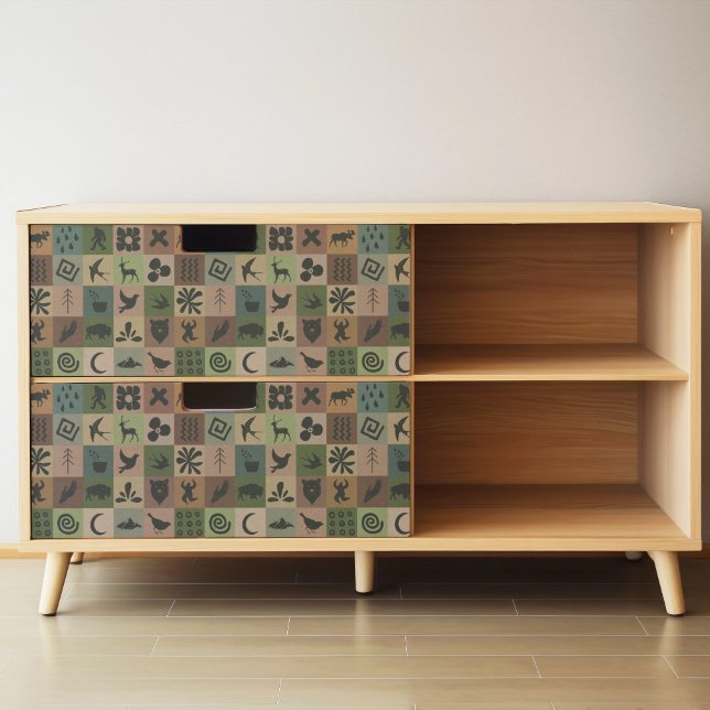 Gemustertes Wrapping-Papier für Decoupage Collage Geschenkpapier Set (This is a mockup, your design may appear larger/smaller depending the size of your decoupage piece.)