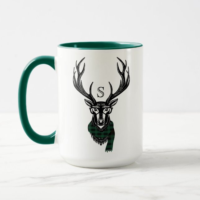Gemütlich & gemütlich | Green Buffalo Kariert Deer Tasse (Links)