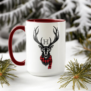 Gemütlich & gemütlich   Red Buffalo Kariert Deer M Tasse