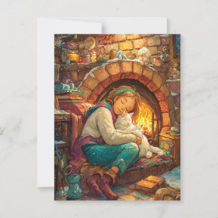 gemütlich postkarte