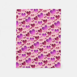 Gemütlich unter einer üppigen "Wiese des Herzens" Fleecedecke