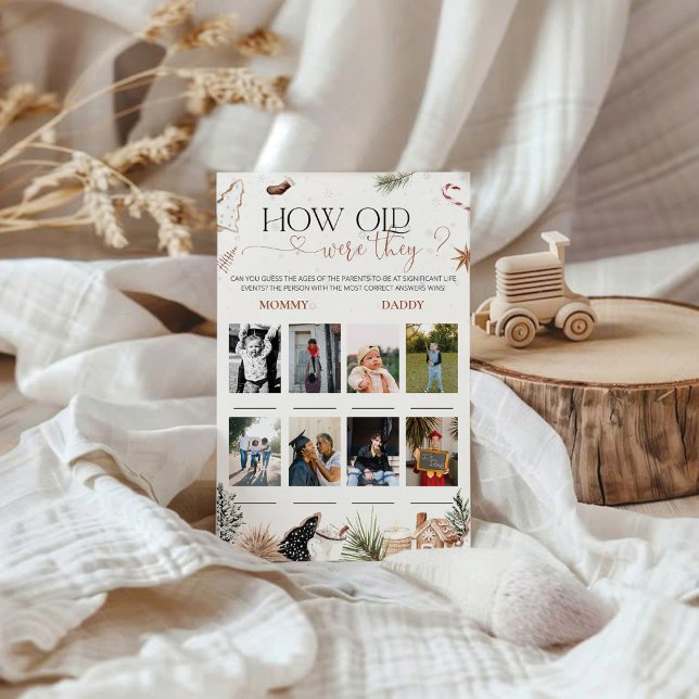 Gemütlich wie alt waren sie Baby Dusche Spiel (Von Creator hochgeladen)