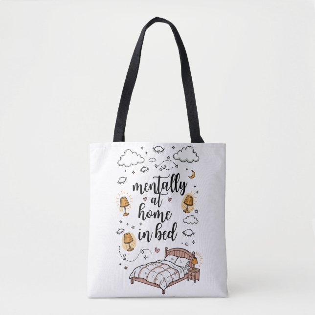 Gemütlich zu Hause in Bett-Tasche | Cute Cozy (Vorderseite)