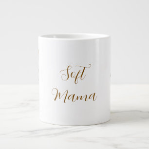 Gemütliche Boho-Botanik-Baumwollblumen-Personalisi Jumbo-Tasse