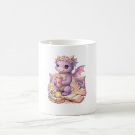 Gemütliche Bücher-Mama-Drache-Kaffeetasse Kaffeetasse