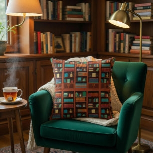 Gemütliche Bücherregale  Kissen