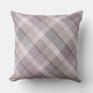 Gemütliche bunte Tartan-Karodecke, lila Wurfkissen Kissen