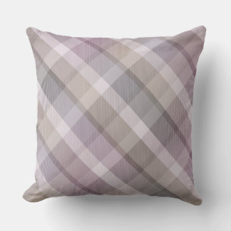 Gemütliche bunte Tartan-Karodecke, lila Wurfkissen Kissen