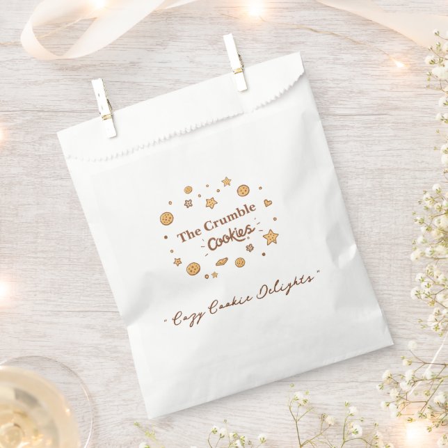 Gemütliche Cookie-Freuden Geschenktütchen (Ausgeschnitten)