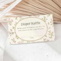 Gemütliche Cottage-Blumen-Baby-Party-Windel-Raffle