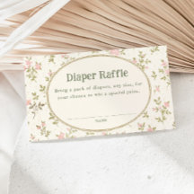 Gemütliche Cottage-Blumen-Baby-Party-Windel-Raffle
