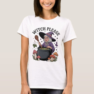 Gemütliche Cottage-Hexe braut Tränke, süßes Hallow T-Shirt