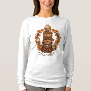 Gemütliche Drei Bären Herbststimmung T-Shirt