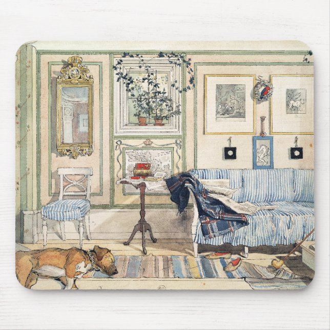 Gemütliche Ecke durch Carl Larsson Mousepad (Vorne)