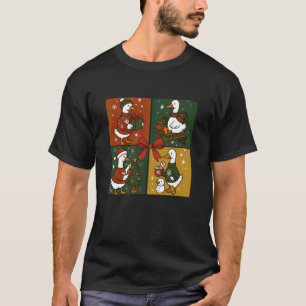 Gemütliche Enten Winter Wonderland Weihnachtsfreud T-Shirt
