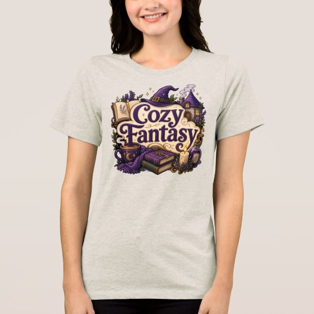 Gemütliche Fantasy Tri-Blend Shirt (Vorderseite)