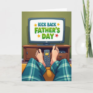 Gemütliche Fathers Day Szene Karte