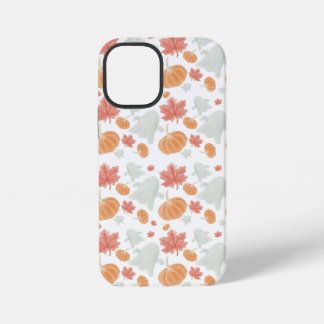 Gemütliche Geister & Kürbisse Herbstmuster iPhone 12 Mini Hülle