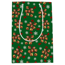 Gemütliche geröstete Kastanien und Schneeflocken W Mittlere Geschenktüte