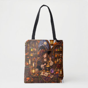 Gemütliche Halloween-Apotheke-Hexe