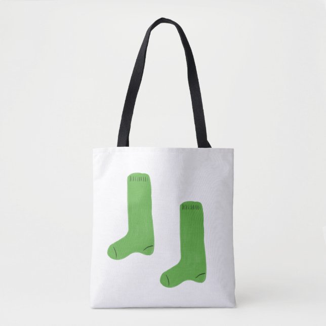 Gemütliche hellgrüne Socken (Vorderseite)