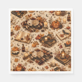 Gemütliche Herbst-Ernte-Kürbis-Papier-Servietten Serviette