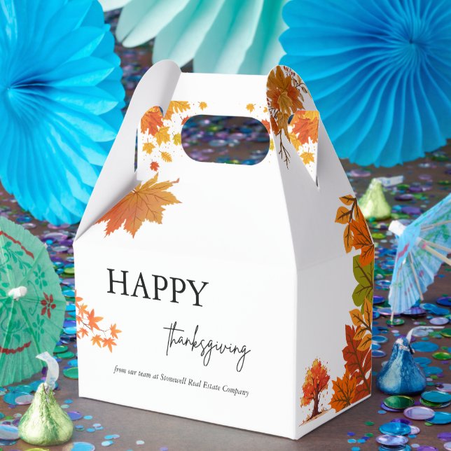 Gemütliche Herbst-Thanksgiving-Dinnerparty Geschenkschachtel (Party)