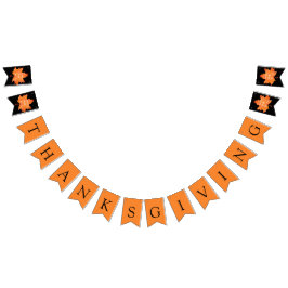 Gemütliche Herbst-Thanksgiving-Dinnerparty Wimpelkette