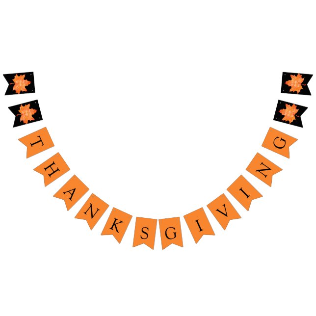 Gemütliche Herbst-Thanksgiving-Dinnerparty Wimpelkette (Alle)