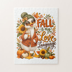 Gemütliche Herbstente mit Kürbisgewürz-Latte Puzzle