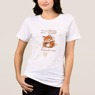 Gemütliche Herbstfox Kinderdusche "Mama to be" Tri-Blend Shirt